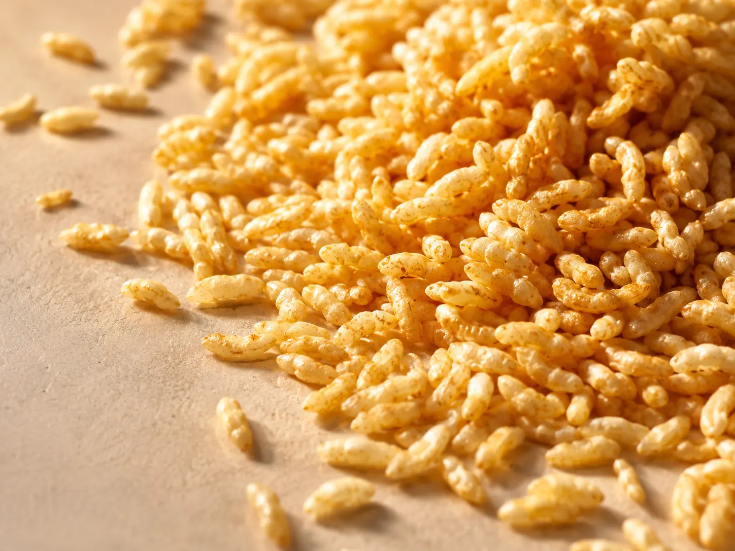 Puffed rice and packaged staples on the line at Purbasha's Pabna factory.
